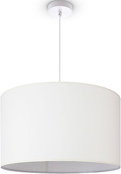 Paco Home Pendelleuchte »HUGO CANVAS UNI COLOR«, Leuchtmittel E27   ohne Le günstig online kaufen