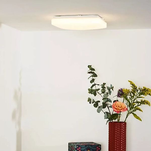 LED Deckenleuchte Otis in weiß, rechteckig, 280x280mm günstig online kaufen