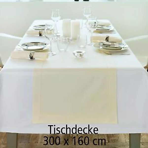 Tischdecke 'Gent' weiß 300x160 günstig online kaufen