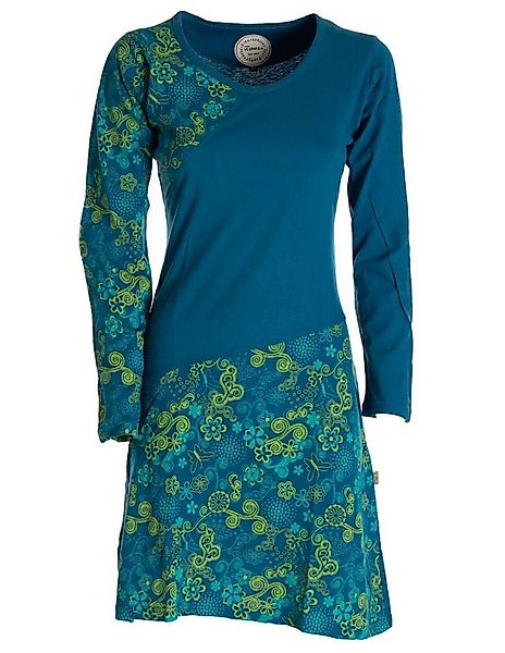 Vishes Jerseykleid Asymmetrisches Langarm Jersey Kleid Damen kurz Hippie, G günstig online kaufen