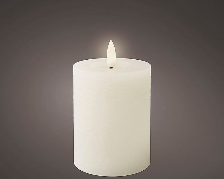 Lumineo LED-Christbaumkerzen Lumineo LED Wachskerze Weiß 11,2 x 7 cm, batte günstig online kaufen