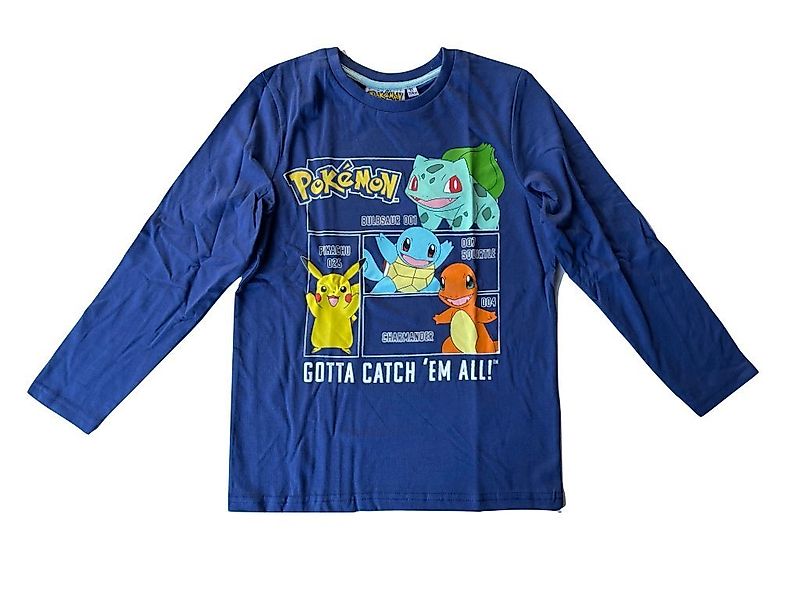 POKÉMON Langarmshirt in dunkelblau günstig online kaufen