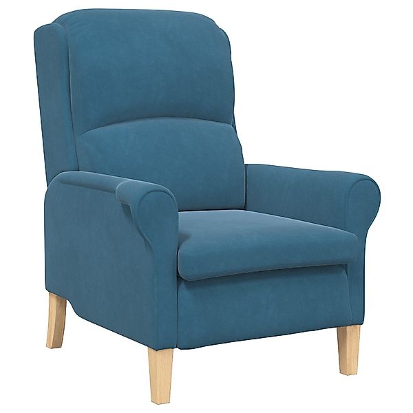 vidaXL Sessel blauer Sessel Blau Stoff, günstig online kaufen