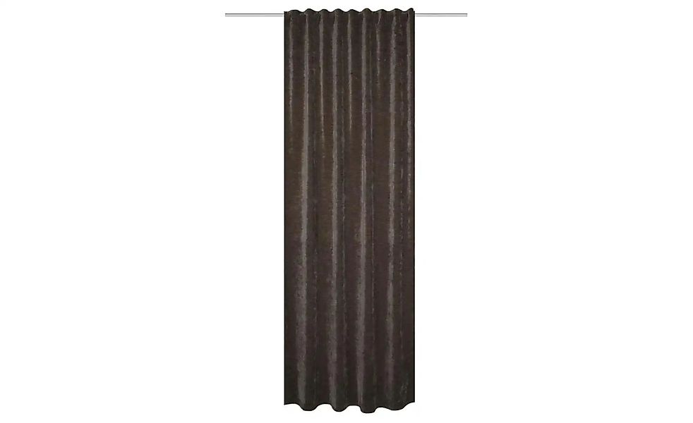 HOMEbasics Fertigschal   ¦ braun ¦ Synthetik ¦ Maße (cm): B: 135 Gardinen & günstig online kaufen