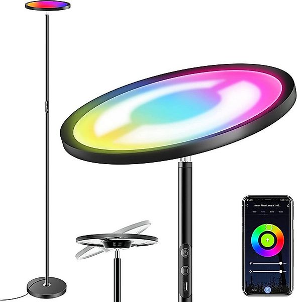 Insma LED Stehlampe 25W Smart RGB Stehleuchte Ambient Licht 2000LM, 16 Mill günstig online kaufen
