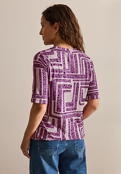 Cecil Rundhalsshirt, aus softem Materialmix günstig online kaufen