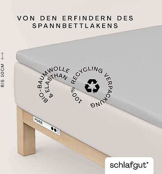 Schlafgut Spannbettlaken PURE TOPPER in Gr. günstig online kaufen