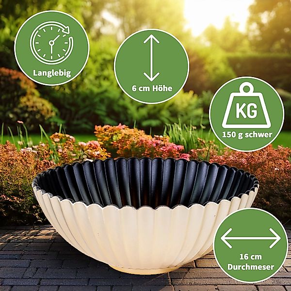 matches21 HOME & HOBBY Blumentopf Runde günstig online kaufen