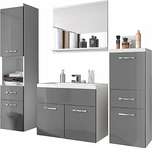 welltime Badmöbel-Set »ELDA« Komplett-Set, 5 Stk. tlg. günstig online kaufen