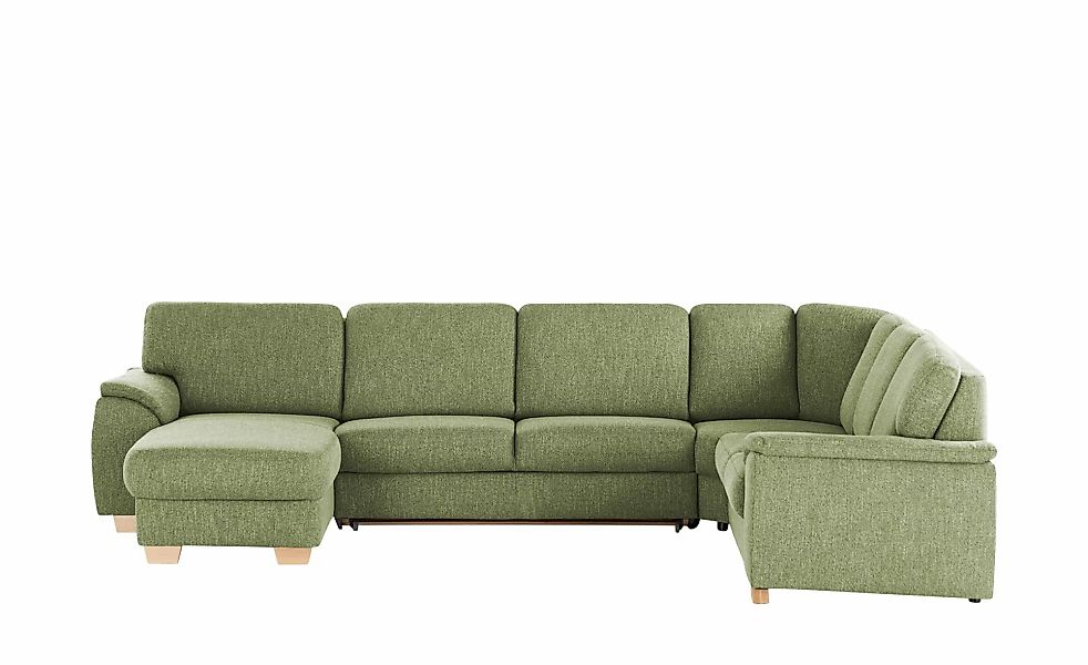 smart Wohnlandschaft  Valencia ¦ grün ¦ Maße (cm): B: 341 H: 90 T: 254.0 Po günstig online kaufen