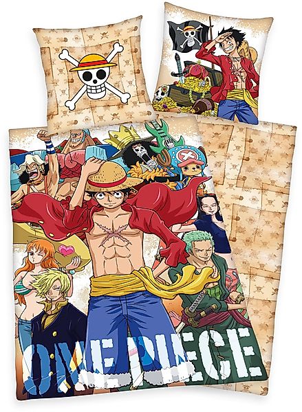 Wendebettwäsche "One Piece" mit tollem One Piece-Motiv günstig online kaufen