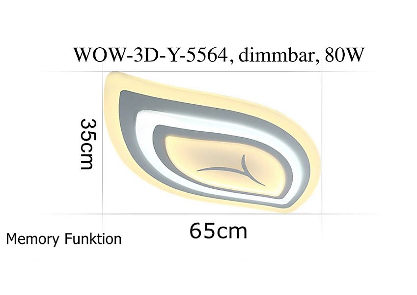 Woward LED Deckenleuchte dimmbar LED Deckenleuchte günstig online kaufen