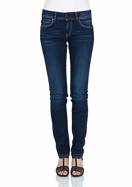 Pepe Jeans Damen Jeans New Brooke - Slim Fit - Blau - Ultra Dark günstig online kaufen