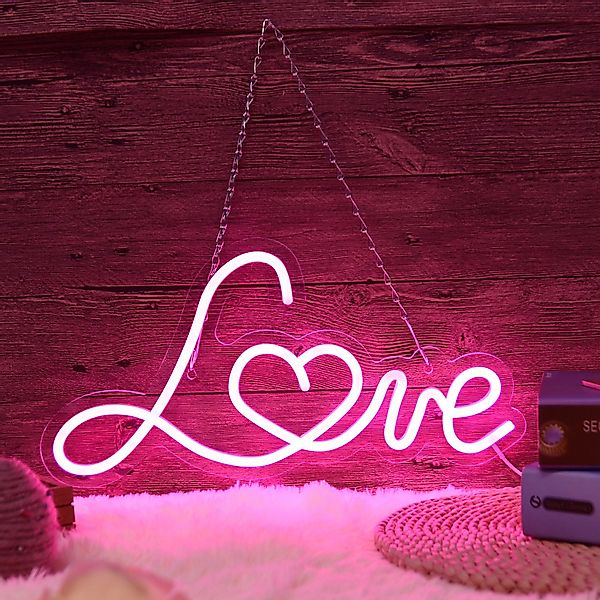 MUPOO LED Dekolicht LOVE LED Neonschild günstig online kaufen