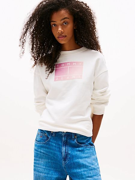 Tommy Jeans Sweatshirt "TJW RLX GRADIENT FLAG CREW" günstig online kaufen