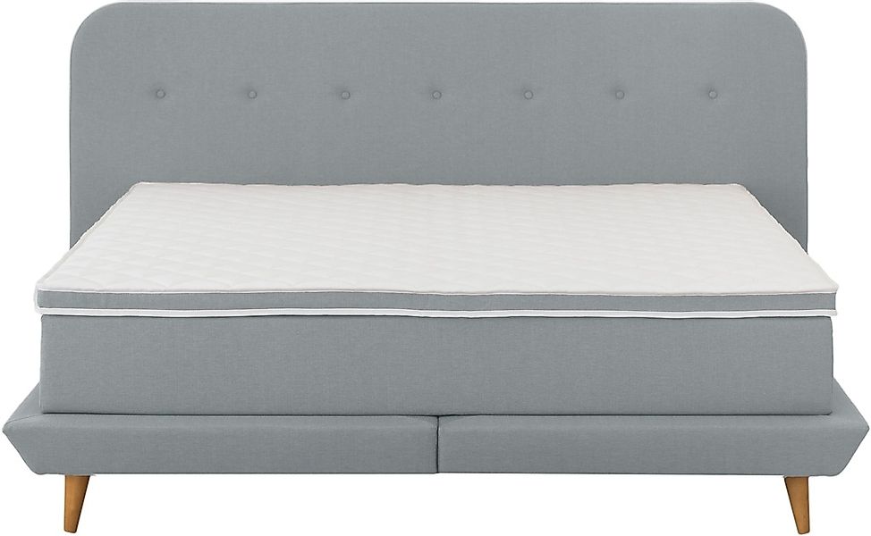 Home affaire Boxspringbett "Premium" Steppung mit Knopfheftung, inkl. Toppe günstig online kaufen