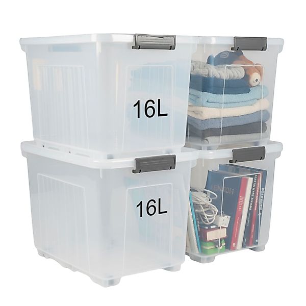 Plastard Aufbewahrungsbox mit Deckel & Rollen günstig online kaufen