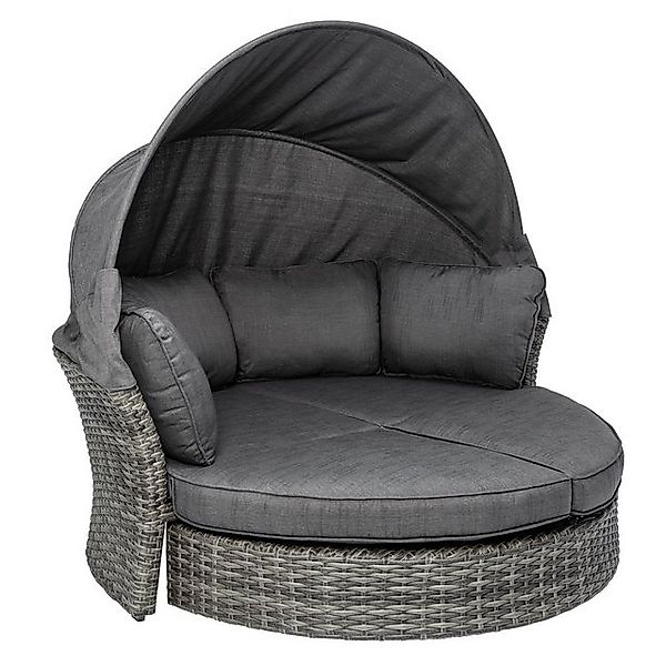 riess-ambiente Loungebett SEATTLE 195cm grau, Einzelartikel günstig online kaufen