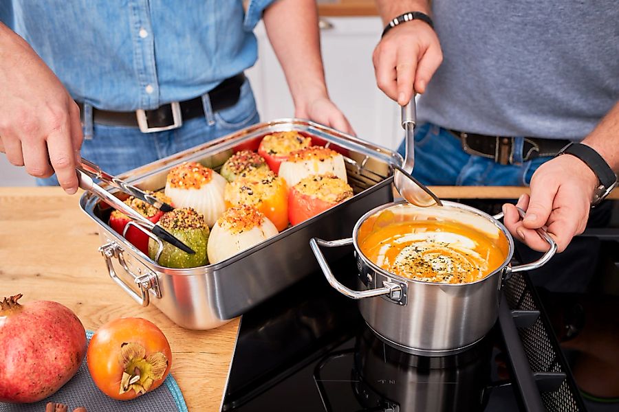 RÖSLE Schöpflöffel Portionslöffel mit Aufhängeöse, Edelstahl 18/10, spülmas günstig online kaufen