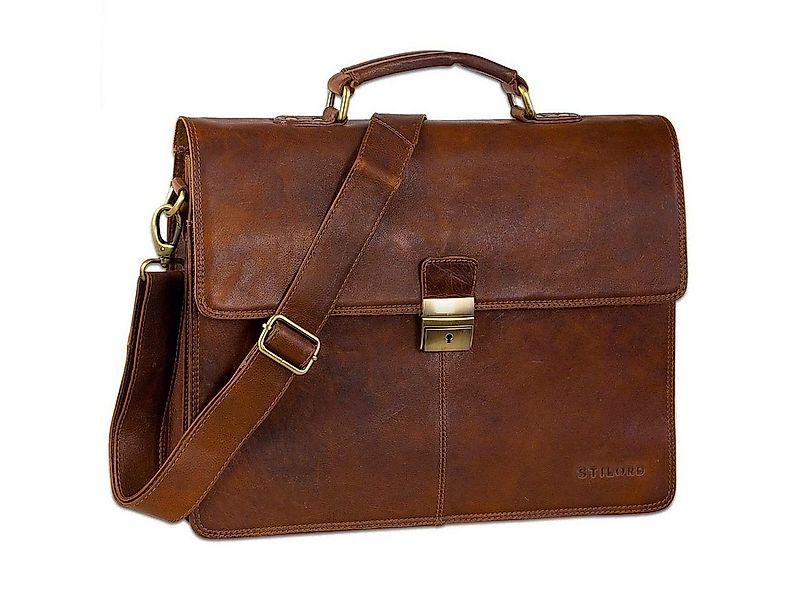 STILORD Aktentasche "Edward" Herren Aktentasche Dokumententasche Echtleder günstig online kaufen