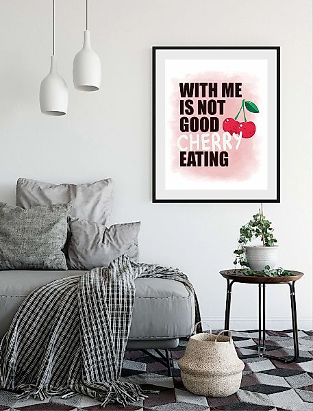 queence Bild "CHERRY", Schriftzug-Humor-Sprüche & Texte-Süßigkeiten-Motivat günstig online kaufen