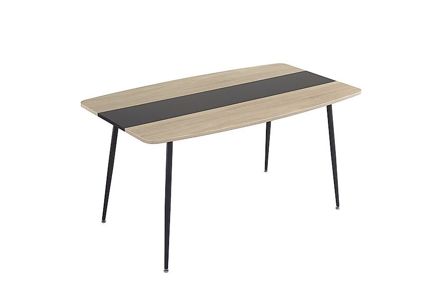 Mondeer Esstisch Esszimmertisch, Glastischplatte Verstellbare Metallbeine, günstig online kaufen