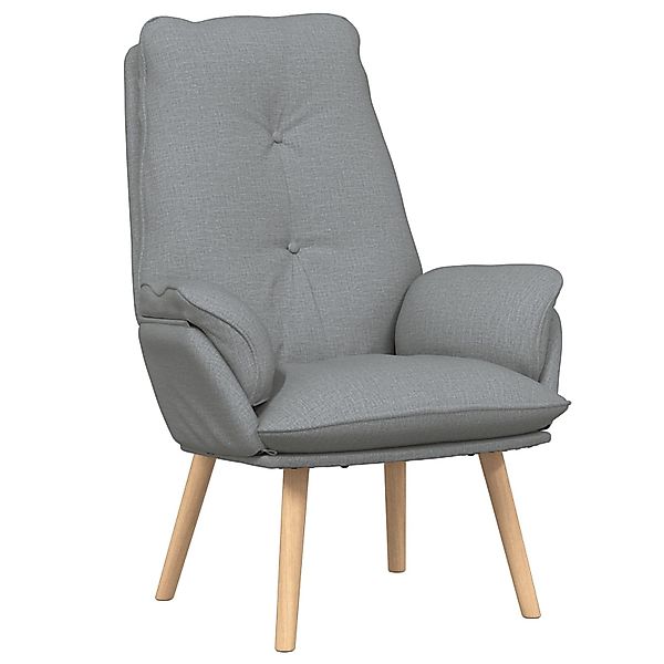 vidaXL Sessel Entspannungssessel Hellgrau Stoff (1-St) günstig online kaufen