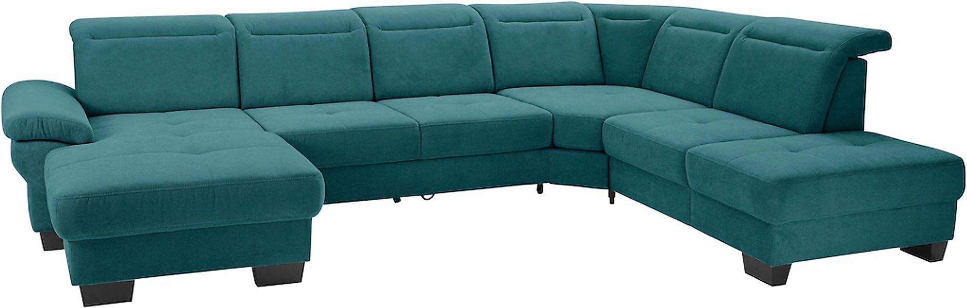 Home affaire Wohnlandschaft "Cornwall U-Form" inkl. Sitztiefenverstellung, günstig online kaufen