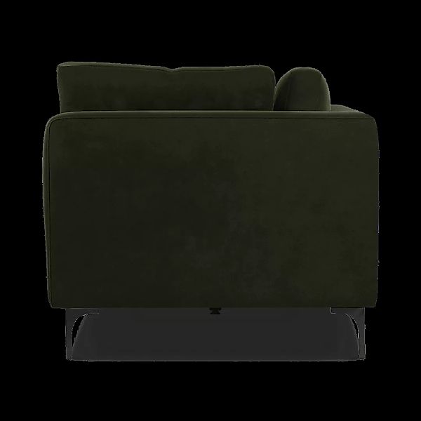 Monterosso 3-Sitzer Sofa, Samt in Dunkeloliv und Schwarz - MADE.com günstig online kaufen