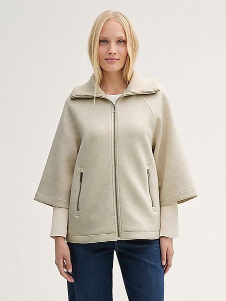 TOM TAILOR Sommerjacke Cape Jacke in Melange Optik günstig online kaufen