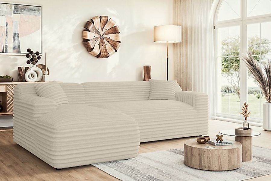 Home affaire Ecksofa »LILLIANA Designsofa, L-Form mit Recamiere rechts/link günstig online kaufen