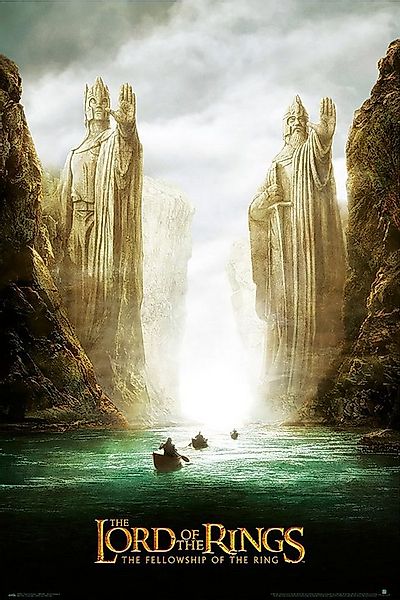 Grupo Erik Poster Herr der Ringe Poster Argonath Teaser 61 x 91,5 cm günstig online kaufen