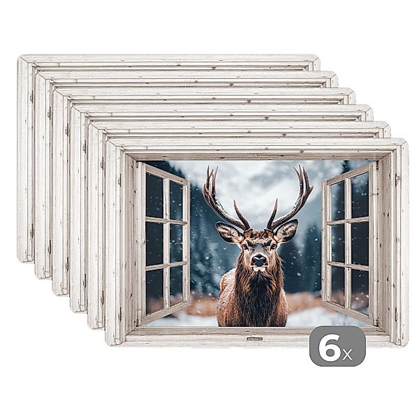 MuchoWow Platzset Hirsche - Tiere - günstig online kaufen