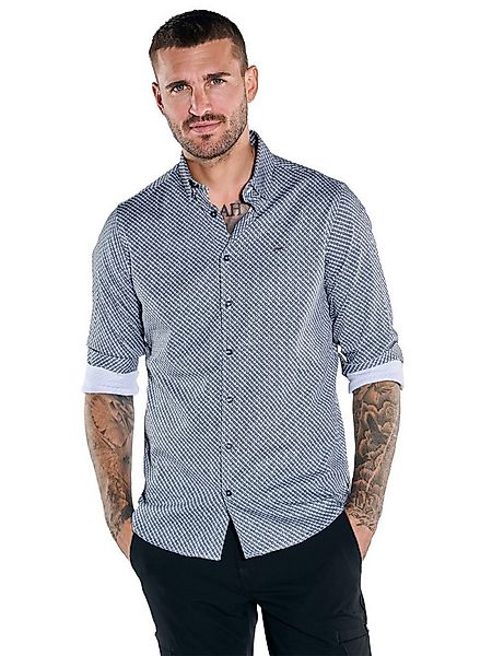 emilio adani Langarmhemd Herren Langarm-Hemd satiniert, Hellgrau günstig online kaufen