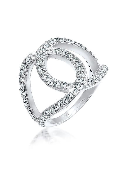 Elli Fingerring Love Knots Kristalle 925 günstig online kaufen