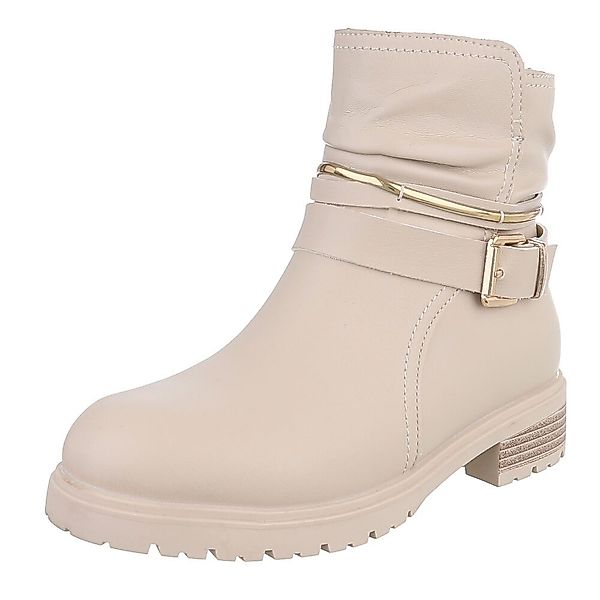 Ital-Design Damen Stiefel mit goldenen Details günstig online kaufen