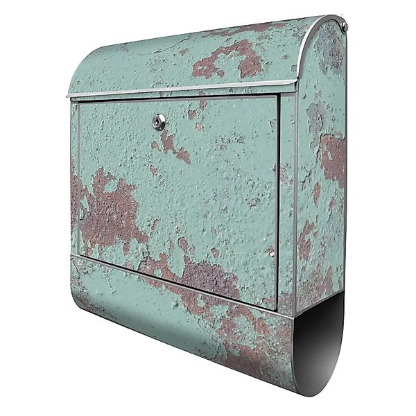Banjado Design Briefkasten Silber Pulverbeschichtet 39x47x14cm 2 Schlüssel günstig online kaufen