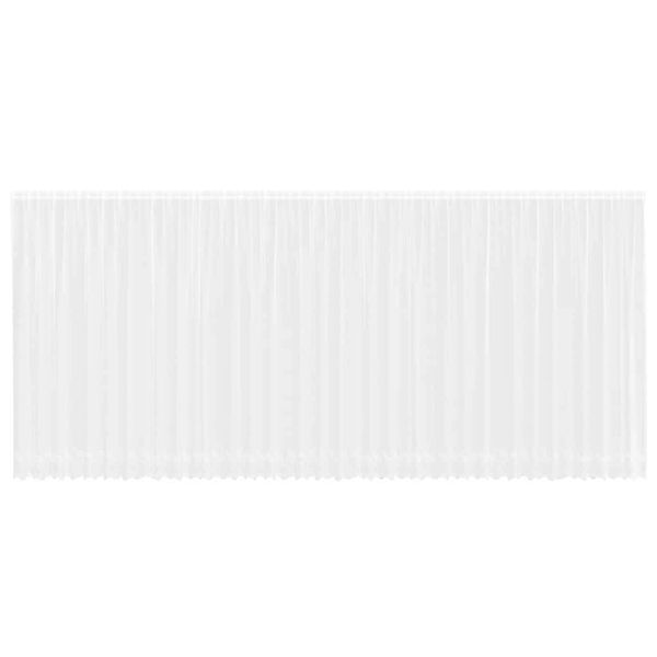 vidaXL Spitzenvorhang mit Vorhängen Weiß 900x245cm Polyester 4107848 günstig online kaufen