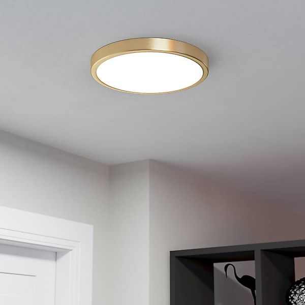 LED-Anbaupanel Fueva 5 IP20 830 messing Ø28,5cm günstig online kaufen