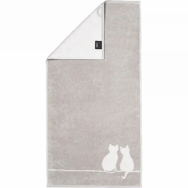 Cawö Handtücher CUTE CATS EDITION You & Me 6263 - Farbe: platin/weiß - 76 - günstig online kaufen