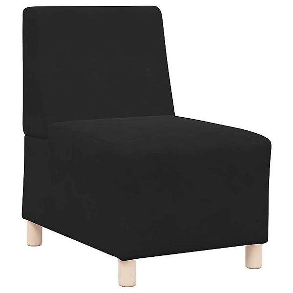 vidaXL Sofa, Modulares Armfreies Sofa, Schwarz günstig online kaufen