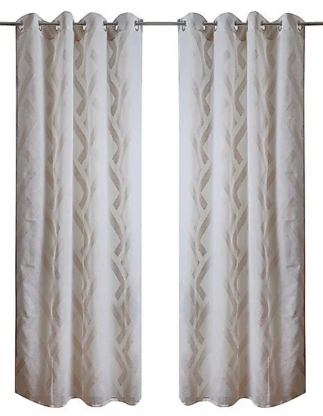 Bruno Banani Gardine »Lynn« Ösen 1 Stk. tlg. schöner Schal, Scherli, zeitlo günstig online kaufen