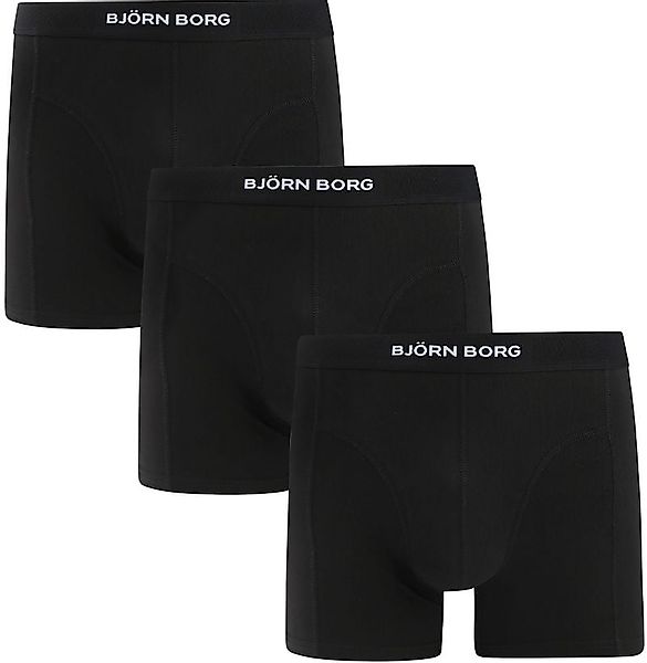 Bjorn Borg Cotton Stretch Boxershorts 3er-Pack Schwarz - Größe XL günstig online kaufen