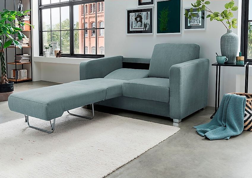 INOSIGN Schlafsofa »Mia«, mit 2 Einzelauszügen als Längsschläfer günstig online kaufen