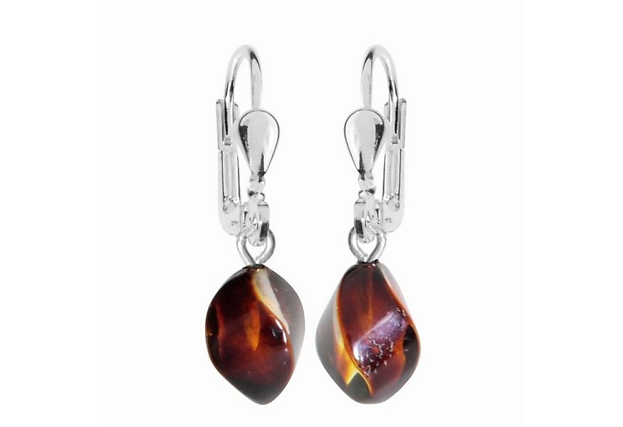 OSTSEE-SCHMUCK Paar Ohrhänger - Klassisch 14x6 mm - Silber 925/000 - Bernst günstig online kaufen