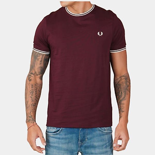 Fred Perry  T-Shirt Twin tipped t-shirt - oxblood ecru günstig online kaufen