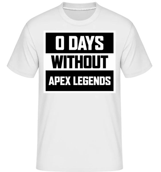 Zero Days Without Apex Legends · Shirtinator Männer T-Shirt günstig online kaufen