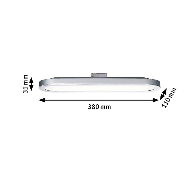 URail System LED Panel Loop 7W aus Aluminium und Kunststoff in chrom-matt günstig online kaufen