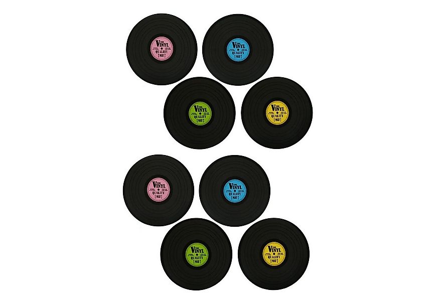 HAC24 Platzset Tischset Vinyl Schallplatte Platzmatte Rund Tisch Untersetze günstig online kaufen