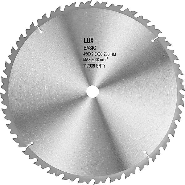 LUX-TOOLS HM-Kreissägeblatt Holz Ø 450 mm 36 Zähne günstig online kaufen